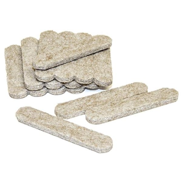 Richelieu America 235738 0.5 x 2.62 in. TruGuard Heavy Duty Self Adhesive Felt Strips; Tan - Pack of 16 235738 - main